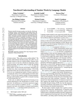 Non-literal Understanding of Number Words by Language Models
