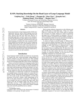 K-ON: Stacking Knowledge On the Head Layer of Large Language Model