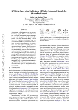 KARMA: Leveraging Multi-Agent LLMs for Automated Knowledge Graph Enrichment
