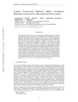Large Language Models Meet Symbolic Provers for Logical Reasoning Evaluation