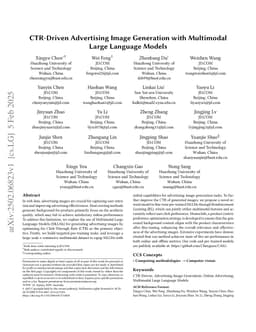CTR-Driven Advertising Image Generation with Multimodal Large Language Models