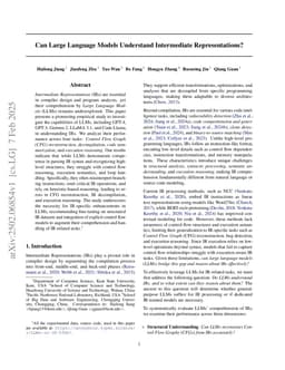 Can Large Language Models Understand Intermediate Representations?