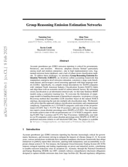 Group Reasoning Emission Estimation Networks