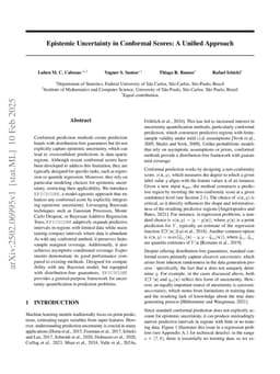 Epistemic Uncertainty in Conformal Scores: A Unified Approach