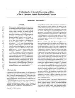 Evaluating the Systematic Reasoning Abilities of Large Language Models through Graph Coloring