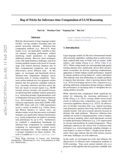 Bag of Tricks for Inference-time Computation of LLM Reasoning