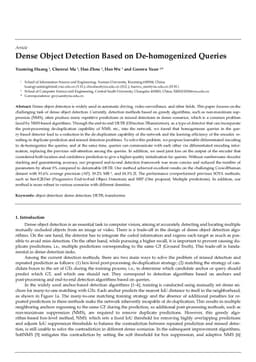 Dense Object Detection Based on De-homogenized Queries