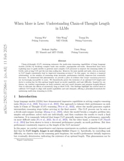 When More is Less: Understanding Chain-of-Thought Length in LLMs