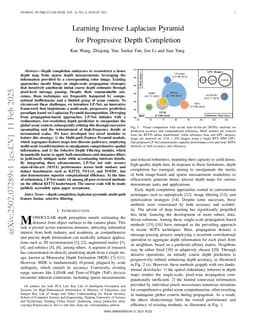Learning Inverse Laplacian Pyramid for Progressive Depth Completion
