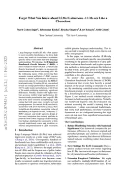 Forget What You Know about LLMs Evaluations - LLMs are Like a Chameleon