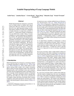 Scalable Fingerprinting of Large Language Models
