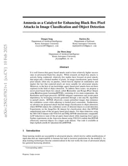 Amnesia as a Catalyst for Enhancing Black Box Pixel Attacks in Image Classification and Object Detection