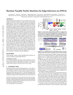 Runtime Tunable Tsetlin Machines for Edge Inference on eFPGAs