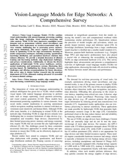 Vision-Language Models for Edge Networks: A Comprehensive Survey