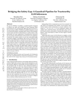 Bridging the Safety Gap: A Guardrail Pipeline for Trustworthy LLM Inferences