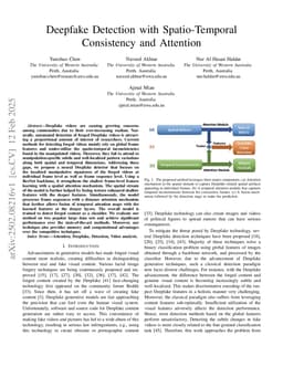 Deepfake Detection with Spatio-Temporal Consistency and Attention