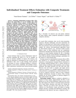 Individualised Treatment Effects Estimation with Composite Treatments and Composite Outcomes