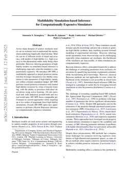 Multifidelity Simulation-based Inference for Computationally Expensive Simulators
