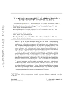 FBFL: A Field-Based Coordination Approach for Data Heterogeneity in Federated Learning
