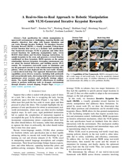 A Real-to-Sim-to-Real Approach to Robotic Manipulation with VLM-Generated Iterative Keypoint Rewards
