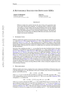 A Reversible Solver for Diffusion SDEs