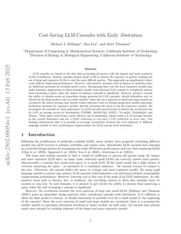Cost-Saving LLM Cascades with Early Abstention