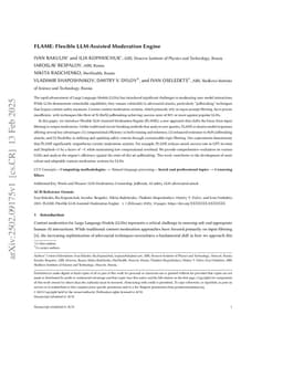 FLAME: Flexible LLM-Assisted Moderation Engine