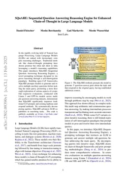 SQuARE: Sequential Question Answering Reasoning Engine for Enhanced Chain-of-Thought in Large Language Models