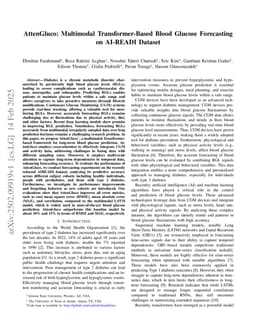 AttenGluco: Multimodal Transformer-Based Blood Glucose Forecasting on AI-READI Dataset