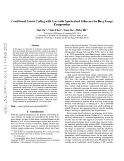 Conditional Latent Coding with Learnable Synthesized Reference for Deep Image Compression
