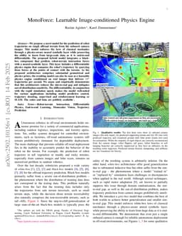 MonoForce: Learnable Image-conditioned Physics Engine