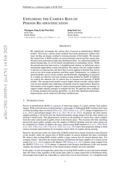 Exploring the Camera Bias of Person Re-identification