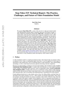 Step-Video-T2V Technical Report: The Practice, Challenges, and Future of Video Foundation Model