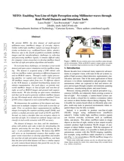 MITO: A Millimeter-Wave Dataset and Simulator for Non-Line-of-Sight Perception