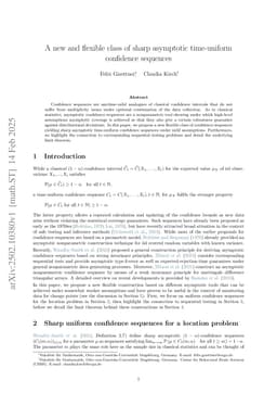 A new and flexible class of sharp asymptotic time-uniform confidence sequences
