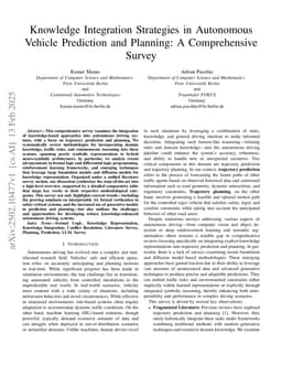 Knowledge Integration Strategies in Autonomous Vehicle Prediction and Planning: A Comprehensive Survey