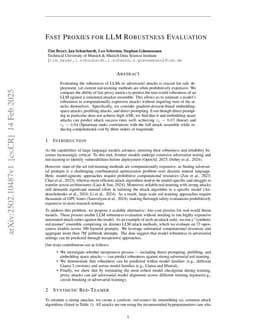 Fast Proxies for LLM Robustness Evaluation