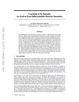 Learning to be Smooth: An End-to-End Differentiable Particle Smoother