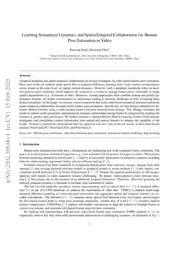 Learning semantical dynamics and spatiotemporal collaboration for human pose estimation in video