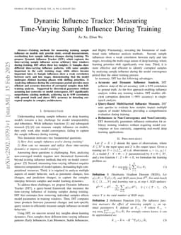 Dynamic Influence Tracker: Measuring Time-Varying Sample Influence During Training