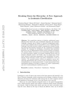 Breaking Down the Hierarchy: A New Approach to Leukemia Classification