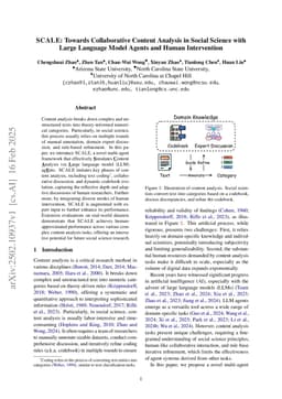 SCALE: Towards Collaborative Content Analysis in Social Science with Large Language Model Agents and Human Intervention