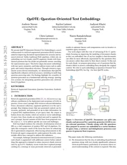 QuOTE: Question-Oriented Text Embeddings