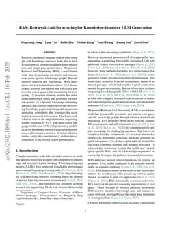 RAS: Retrieval-And-Structuring for Knowledge-Intensive LLM Generation