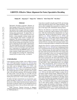 GRIFFIN: Effective Token Alignment for Faster Speculative Decoding
