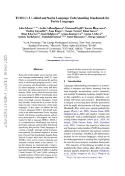 TUMLU: A Unified and Native Language Understanding Benchmark for Turkic Languages