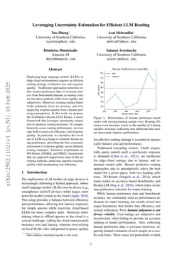 Leveraging Uncertainty Estimation for Efficient LLM Routing