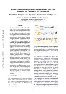 VisPath: Automated Visualization Code Synthesis via Multi-Path Reasoning and Feedback-Driven Optimization