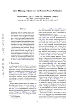 Dyve: Thinking Fast and Slow for Dynamic Process Verification