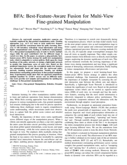 BFA: Best-Feature-Aware Fusion for Multi-View Fine-grained Manipulation
